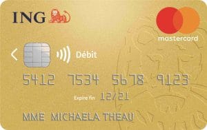 Carte Gold Mastercard ING