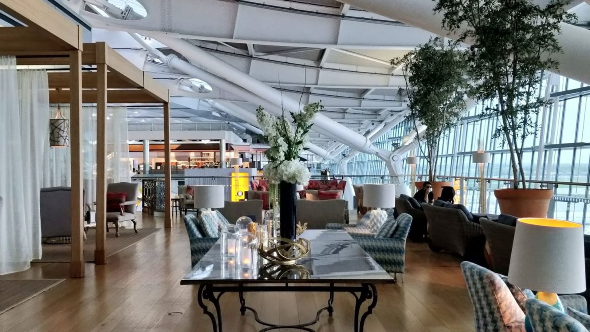Salon d'aéroport à Londres
