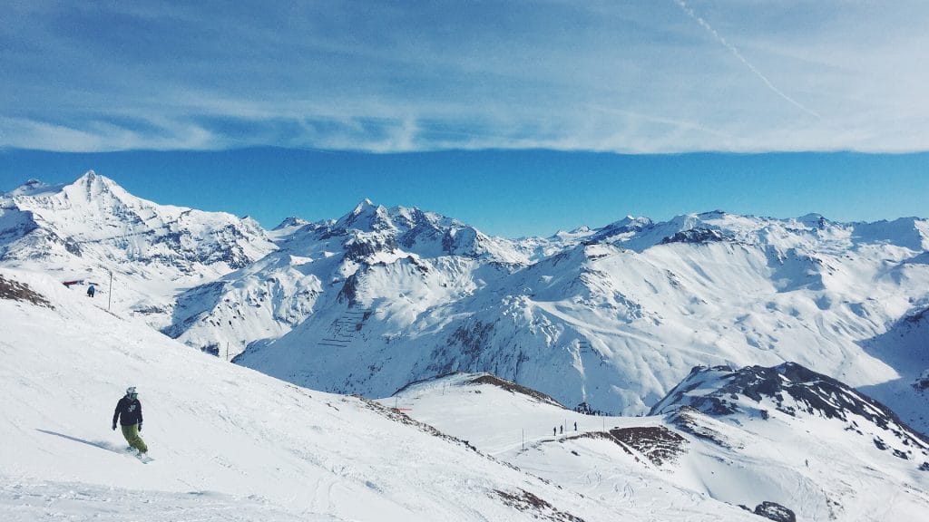 Ski dans les Alpes en France