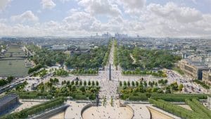 Champs-Élysées transformés en jardin