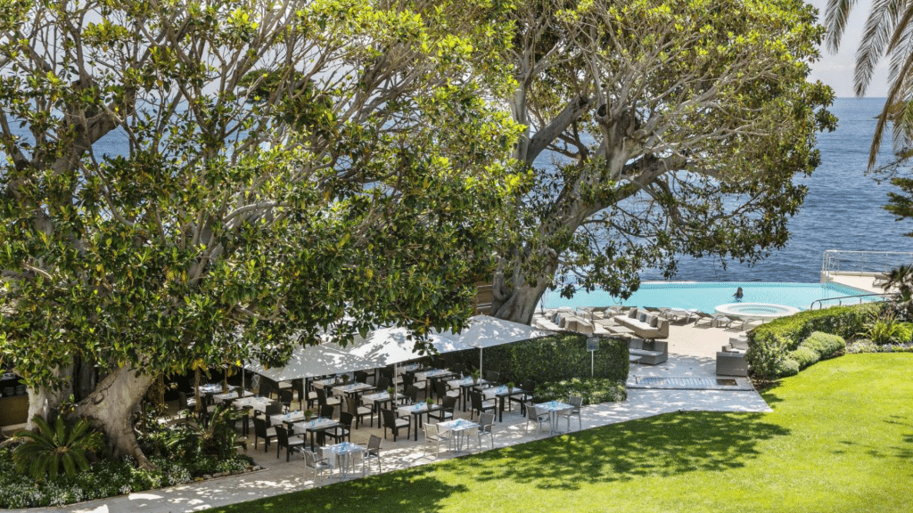 Hôtel de luxe Cap-Estel, Èze restaurant - Vue mer