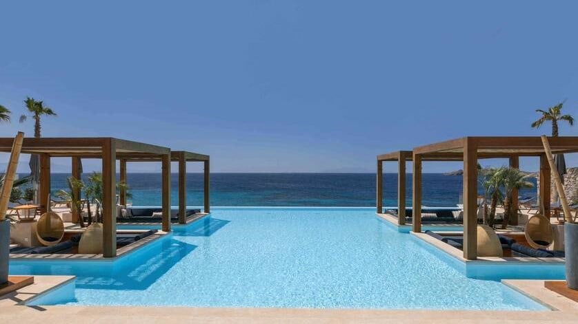 Hôtel Santa Marina à Mykonos - piscine