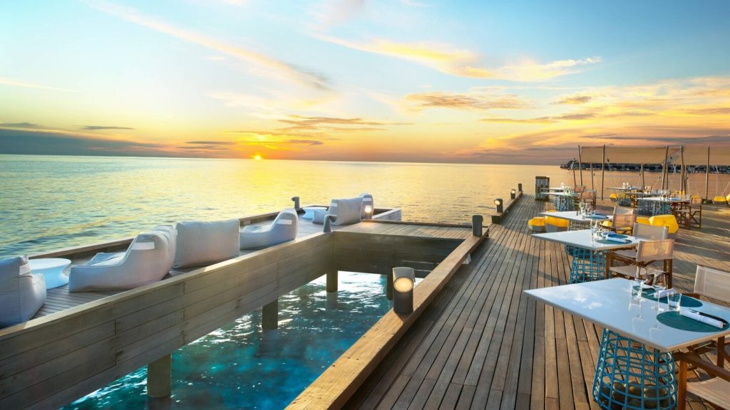 Hôtel de luxe W Maldives - Terrasse