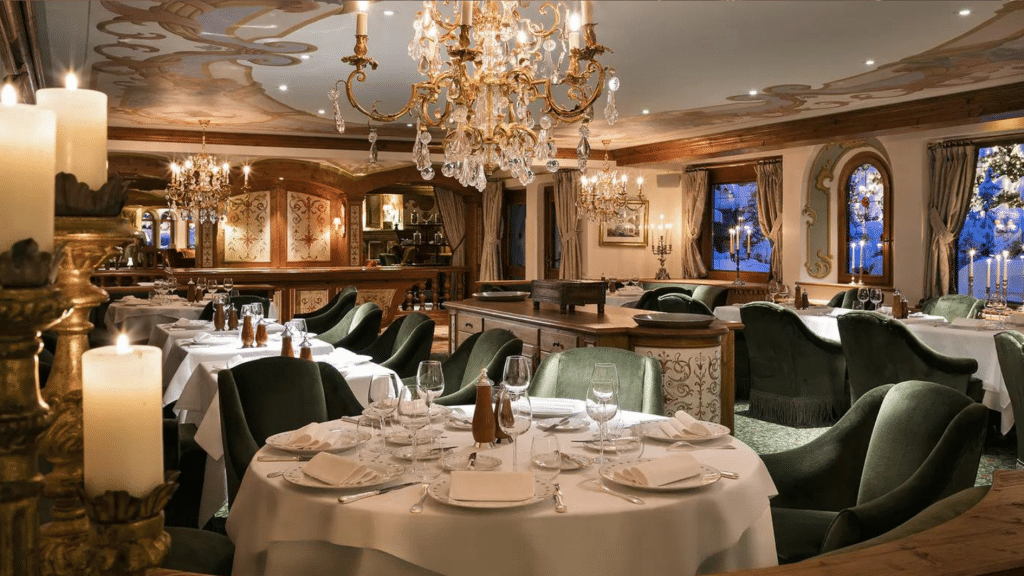 Hôtel 5 étoiles Luxe Airelles Courchevel - Palace au coeur des Alpes - restaurant
