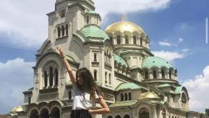 Albane et la cathédrale de Sofia
