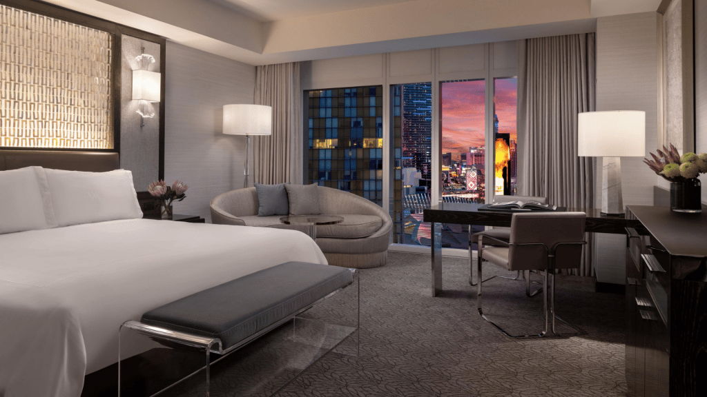 Strip View Room, Waldorf Astoria Las Vegas