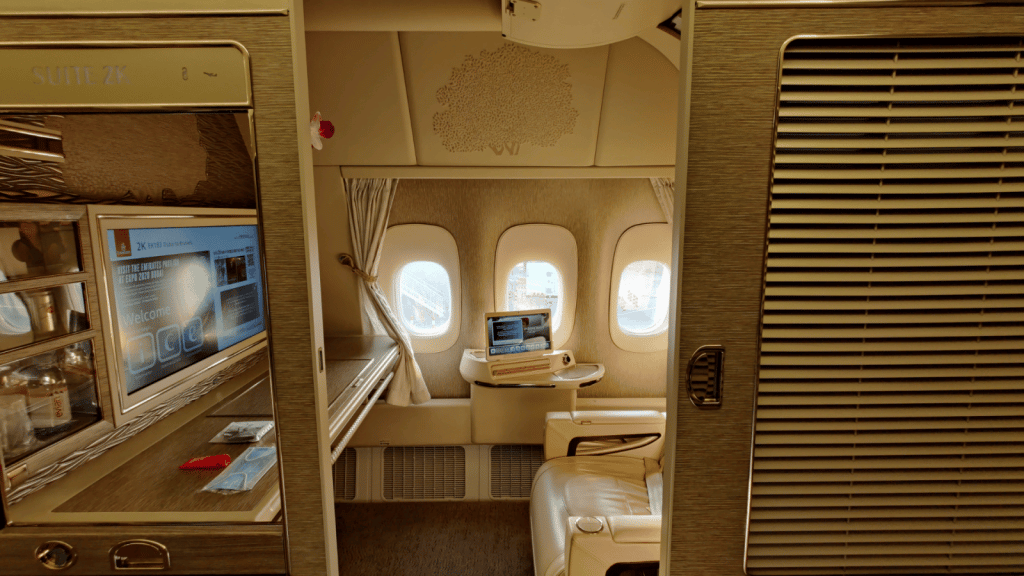Première classe du Boeing 777 d'Emirates
