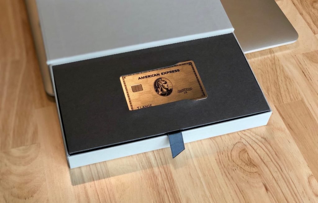 Emballage de la Platinum Card American Express